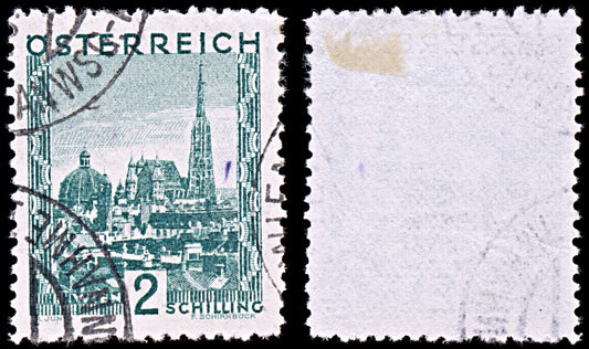 6409 Austria SG659 2ore Opal Green 1929. Sc#339 Mi511 Used. C£17