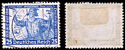 6510 Germany SG520 25+15 Dark Ultramarine 1933. Sc#B56 Mi506A Used. C£60