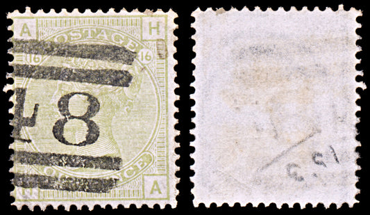 6526 GB SG153PL16 4D Sage Green 1877. Sc#70PL16 Mi48PL16 Used. C£300