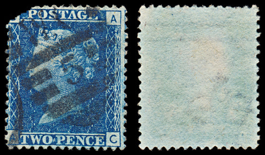 7460 GB SG47 2d Blue. Plate 15. G3 "CA" 1869. Sc#30 Mi17II. Used. C£38