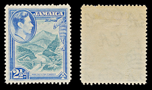 7551 Jamaica SG125 2½D Greenish Blue & Ultramarine 1938. Sc#120 Mi124. Mint MH. C£10
