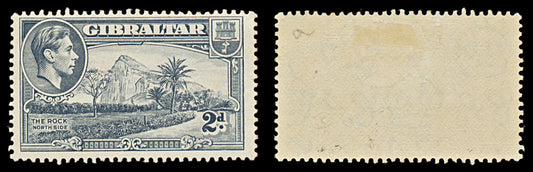 7556 Gibraltar SG124a 2D Grey 1940. Sc#110c Mi110CX. Mint MH. C£9