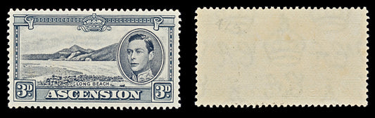 7583 Ascension SG42ab 3D Black 1940. Sc#44Ac Mi46A. Mint MH. C£20