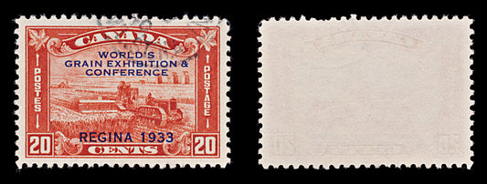 7722 Canada SG330 20C Brown Red 1933. Sc#203 Mi173. Used. C£16