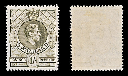 7747 Swaziland SG35 1S Olive 1938. Sc#34a Mi34A. Mint MVLH. C£28