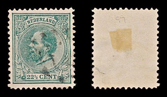7834 Netherlands SG86 22½C Dark Green 1888. Sc#29 Mi25D. Used. C£60