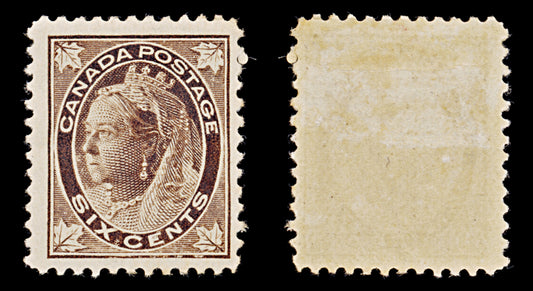 7875: Canada SG147 6c Brown 1897 Sc#71 Mi59 Mint MLH C£60