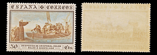 7918: Spain SG602 30c Brown & Blue 1930 Sc#427 Mi511 Mint MH C£12