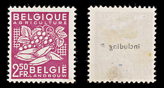 7924: Belgium SG1223 2.50F Red lilac 1948 Sc#380 Mi810 Mint MH C£10