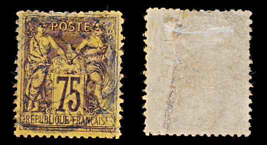 7965: France SG274 75c Brown 1890 Sc#102a Used C£50