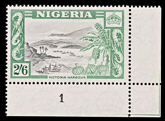 8095: Nigeria SG77 2s6d Green & Black 1953 Sc#88 Mi80 Mint MH C£20