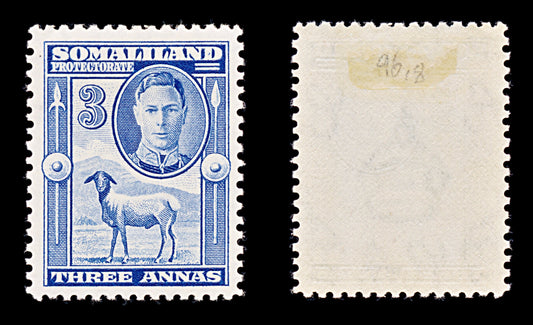 8305: Somaliland SG96 3A Blue 1938 Sc#87 Mi80 Mint MH C£18