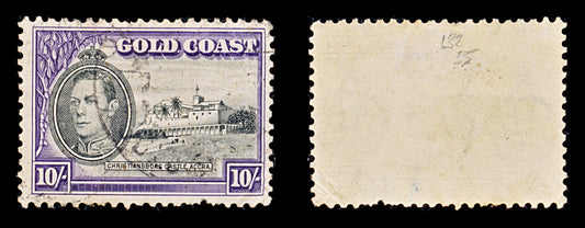 8310: Gold Coast SG132 10s Violet & Black 1940 Sc#127 Mi117C Used C£35