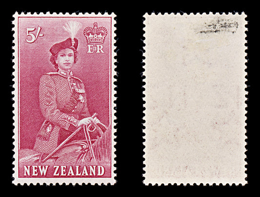 8332: New Zealand SG735 5s Carmine 1954 Sc#300 Mi344 Mint MH C£30