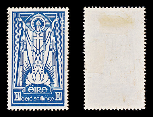 8345: Ireland SG125b 10s Blue & Indigo 1968 Mi88b Used C£12