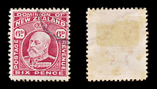 8387: New Zealand SG403 6d Carmine 1915 Sc#137b Mi128D Used C£130