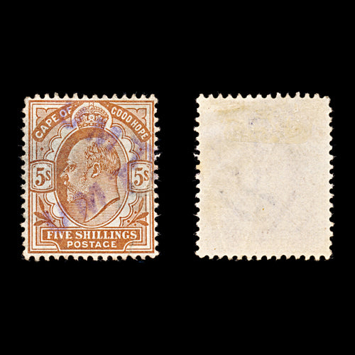9312: Cape of Good Hope SG78 5s Orange brown 1903 Sc#71 Mi61 Used C£28
