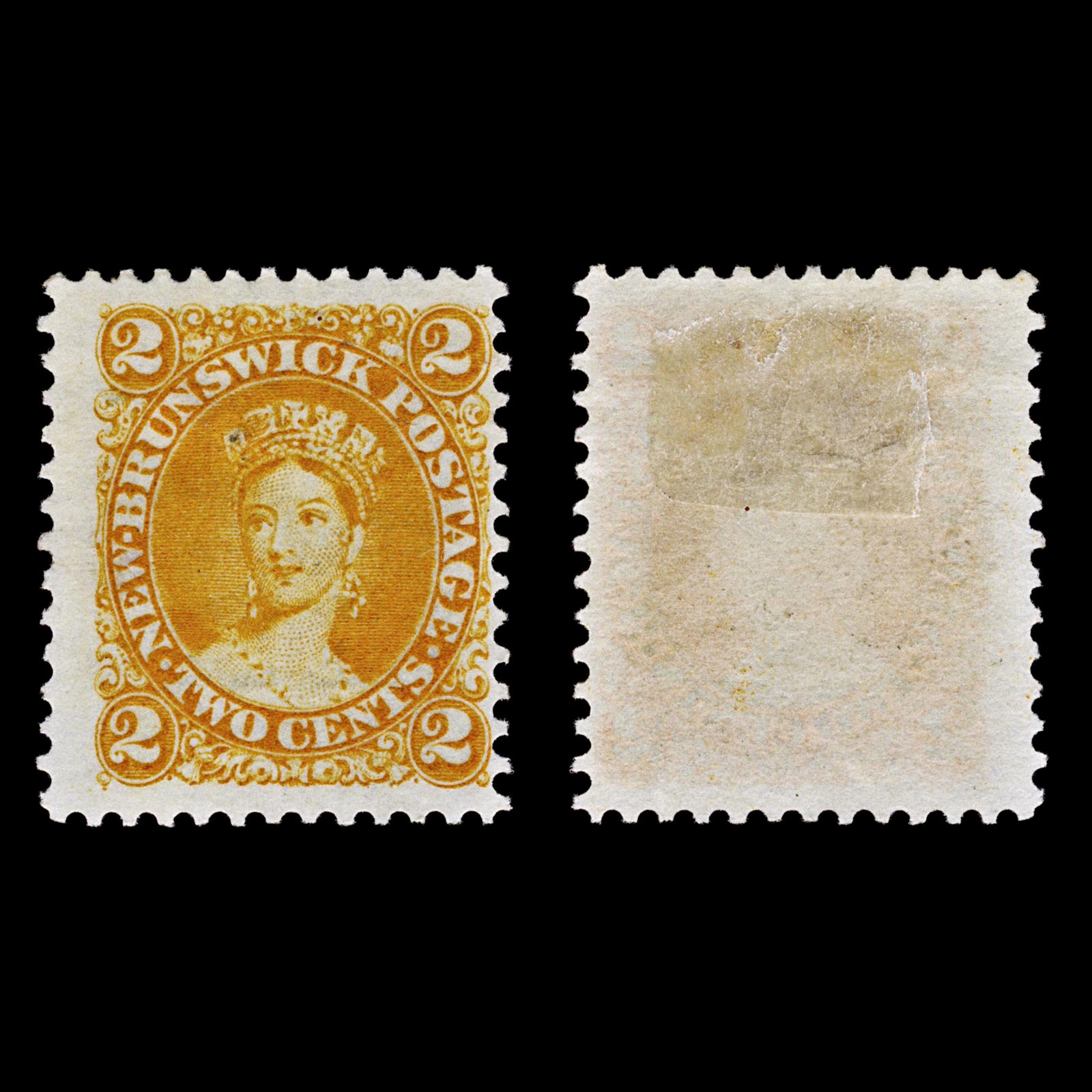 4977 New Brunswick SG10 2c Orange. 1863. Sc#7 Mi5 MM Mint. C£40