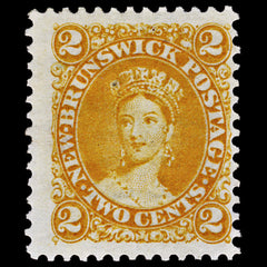 4977 New Brunswick SG10 2c Orange. 1863. Sc#7 Mi5 MM Mint. C£40, view 3