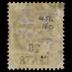 5152 Hong Kong SG45a 20c on 30c Grey-Green. 1891. Sc#52 Mi48Ib Used. C£160, view 4
