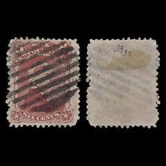 5161 Newfoundland SG39 6c Dull Rose. 1870. Sc#35 Mi26 Used. C£32, view 1