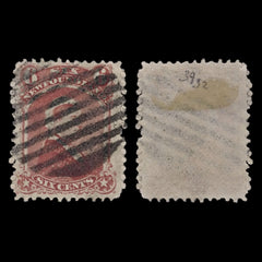 5161 Newfoundland SG39 6c Dull Rose. 1870. Sc#35 Mi26 Used. C£32, view 2