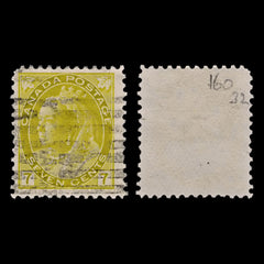 5163 Canada SG160 7c Yellow. 1902. Sc#81 Mi69A Used. C£32, view 1