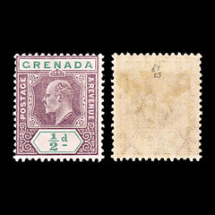 5276 Grenada SG67 ½d Purple & Green. 1905. Sc#58 Mi51 MH. C£23, view 2
