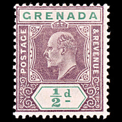 5276 Grenada SG67 ½d Purple & Green. 1905. Sc#58 Mi51 MH. C£23, view 3