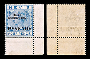 5282 St Christopher 4d Blue Revenue. 1883. MLH