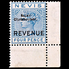 5282 St Christopher 4d Blue Revenue. 1883. MLH, view 3