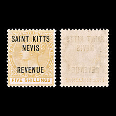 5283 St Christopher 5s Yellow. 1883. MNH, view 1