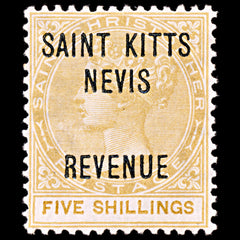 5283 St Christopher 5s Yellow. 1883. MNH, view 3