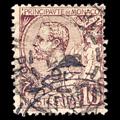 5410 Monaco SG14 10c Brown on Yellow. 1891. Sc#15 Mi14 Used. C£20, view 3