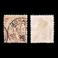 5411 Monaco SG14a 10c Purple-Brown on Yellow. 1891. Sc#15a Mi14 Used. C£26