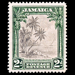 5567 Jamaica SG111 2d Green & Black 1932. Sc#106 Mi108 Mint MH. C£40, view 2