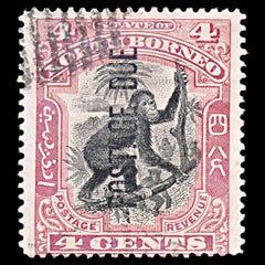 5740 North Borneo SG D16a 4c Black & Carmine 1900. Used. C£95, view 3