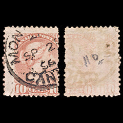 5766 Canada SG110 10c Carmine-Pink 1891. Sc#45b Mi31cA Used. C£45, view 2