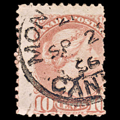 5766 Canada SG110 10c Carmine-Pink 1891. Sc#45b Mi31cA Used. C£45, view 3