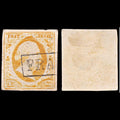 5834 Netherlands SG3b 15c Orange-Yellow 1852. Sc#3b Mi3a Used. C£190