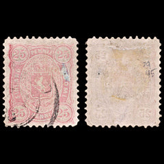 5855 Finland SG79 25 Penni Rose 1875. Mi18Ay Used. C£45, view 1