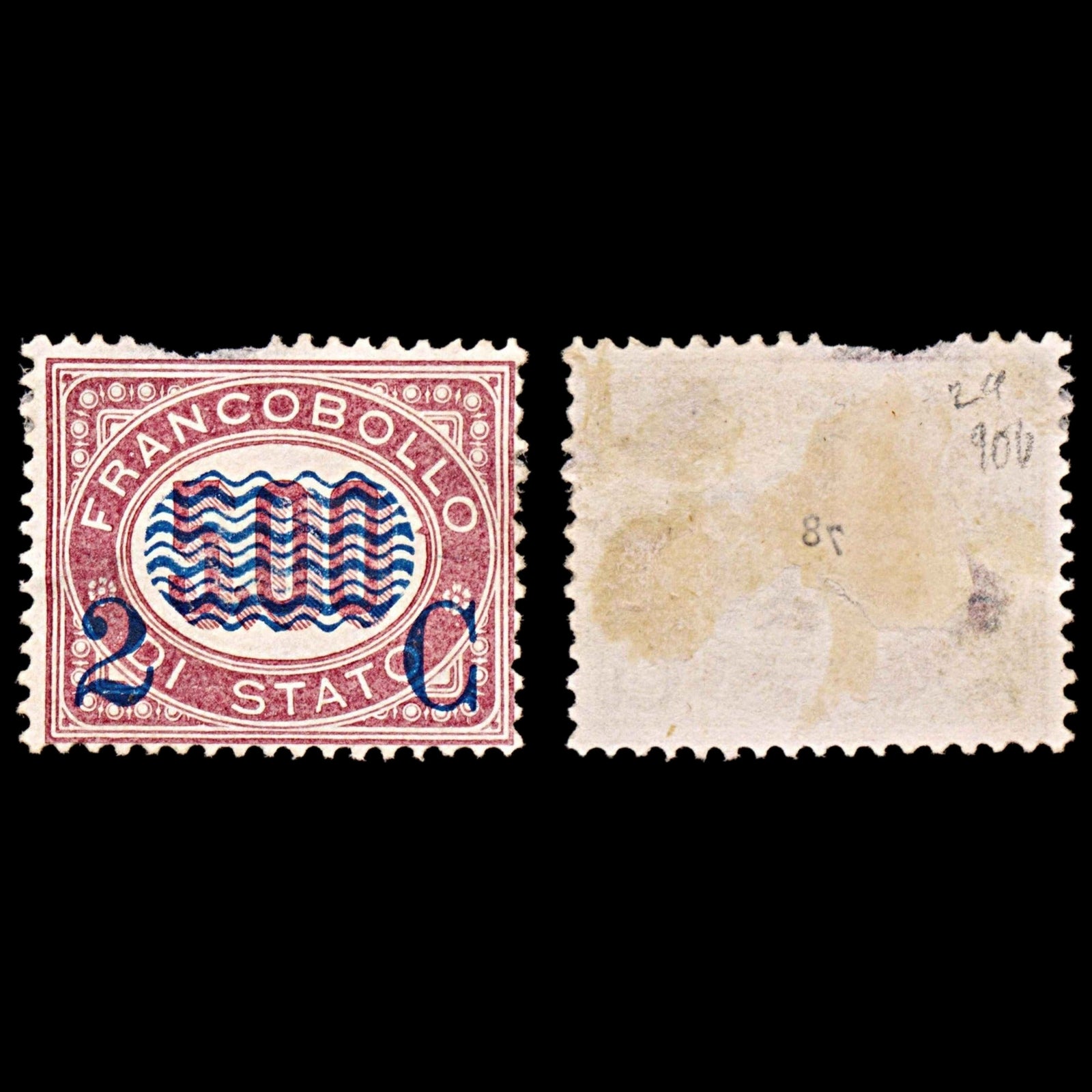 5859 Italy SG29 2c on 5L Lilac-Red 1878. Sc#43 Mi35 MH Mint. C£900