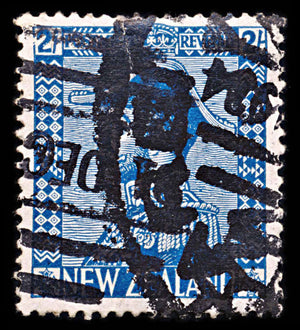 5912 New Zealand SG466 2s Deep Blue 1926. Sc#182a Mi172 Used. C£70