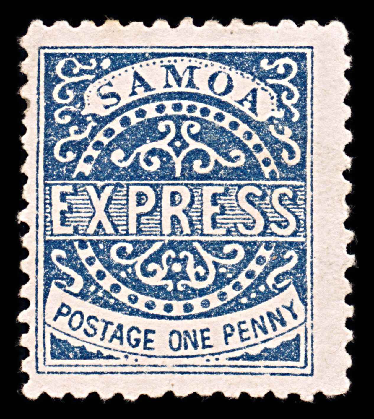 5941 Samoa SG15 1d Blue. Forgery #1 1877. Sc#1 Mi1IIIa MH Mint