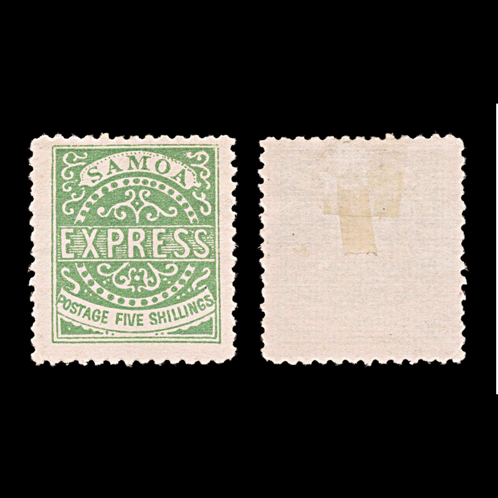 5947 Samoa SG19 5s Green. Forgery 1877. Sc#8 Mi7III MNG Mint. C£600