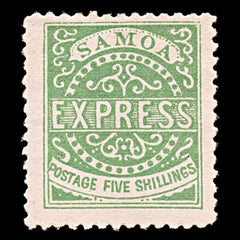 5947 Samoa SG19 5s Green. Forgery 1877. Sc#8 Mi7III MNG Mint. C£600, view 3