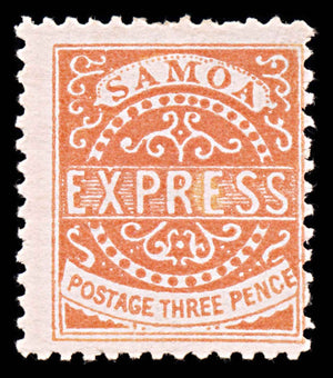 5949 Samoa SG11 3d Vermilion. Likely Forgery 1877. Sc#3d Mi2IIIb MNG. C£70