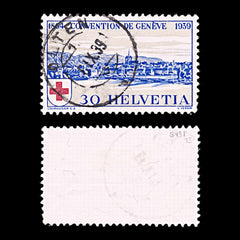 5983 Switzerland SG400 30c Blue & Buff 1939. Sc#269 Mi358 Used. C£5, view 2