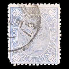 6008 Romania 25 Ban Blue 1891. Sc#106 Mi88 Used, view 3