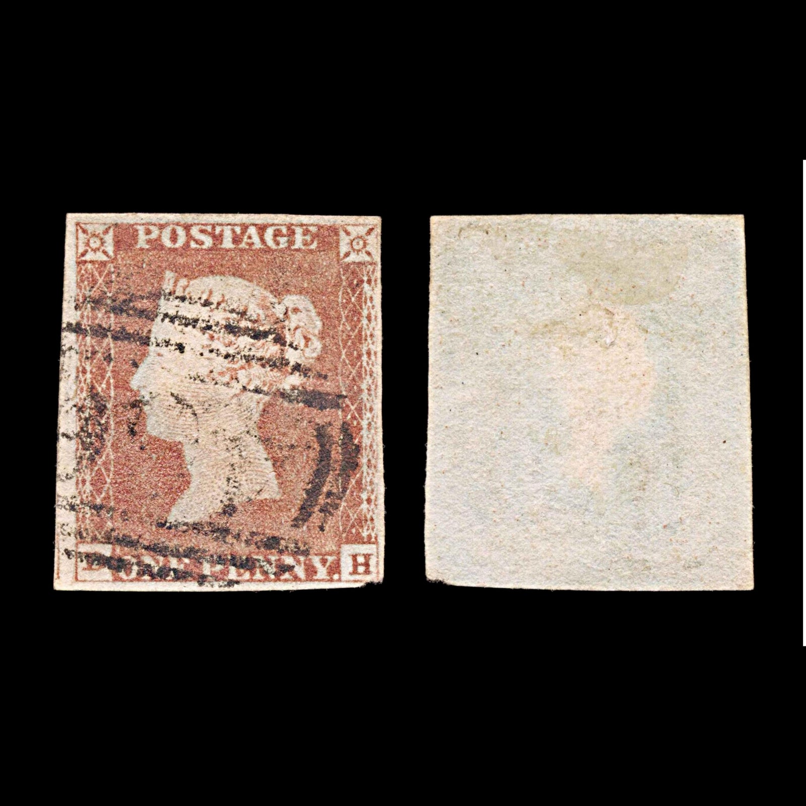6043 GB SG8 1d Red. Plate 72. BH. BS61 1841. Sc#3 Mi3Ib 4 Margins. C£35